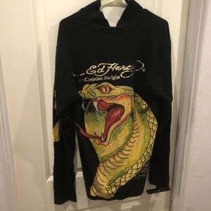 NWT Ed Hardy crystal polo